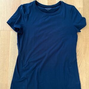 Athleta Dark Blue Short Sleeve Tee